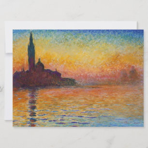 Carte San Giorgio Maggiore à Dusk (par Claude Monet)