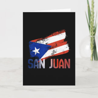 Carte San Juan City Puerto Rico Flag Vintage Roots Boric