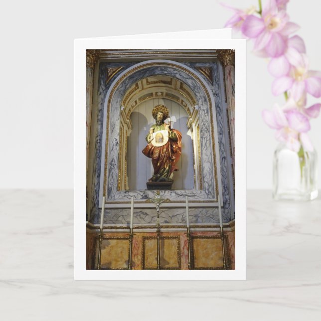 Carte San Judas Tadeo, église San Nicolás, ville de Vale (Orchidée)