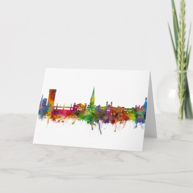 Carte San Sebastian Espagne Skyline (Devant)