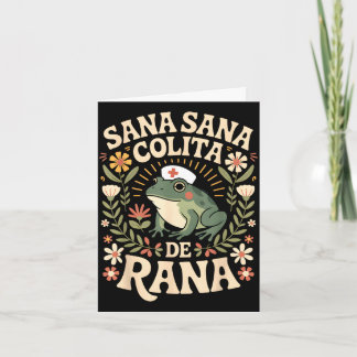 Carte Sana sana colita de rana latino grenouille pédiatr