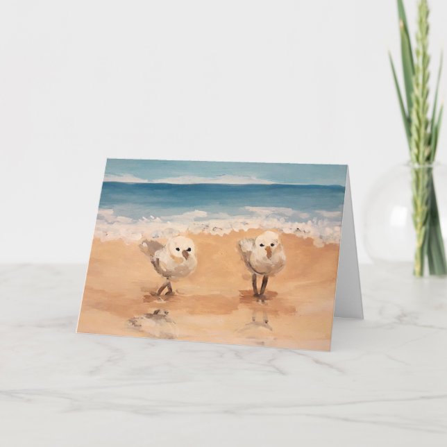 Carte Sandpipers by the Sea Shore Card (Devant)