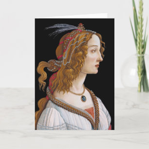Carte Sandro Botticelli - Portrait de Simonetta Vespucci