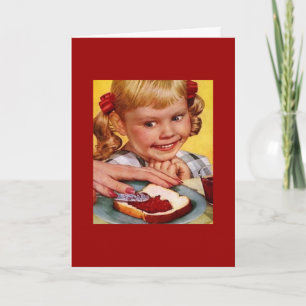 Carte Sandwich vintage pour fille et gelée