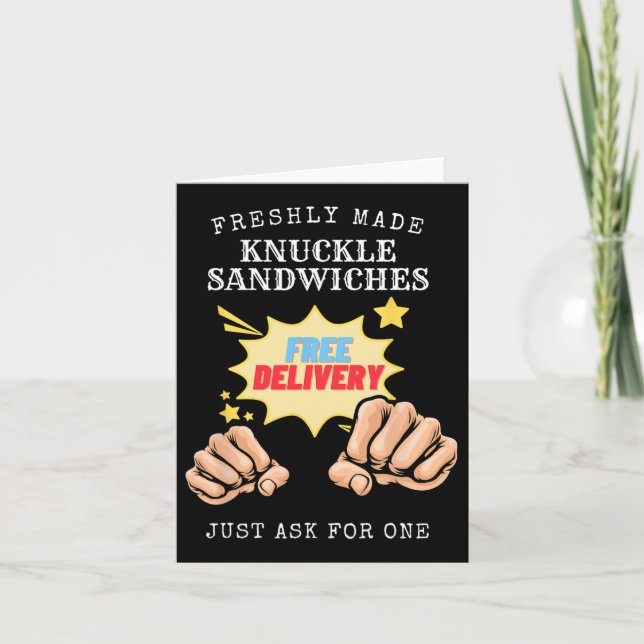 Carte Sandwichs de Knuckle fraîchement confectionnés - P (Devant)
