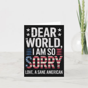 Carte Sane Americans Cher Monde Je Suis Désolé Sane Amer