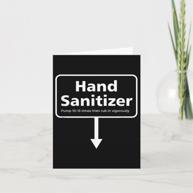 Carte Sanitizer à main pour hommes - Amusant Adulte Noël (Devant)