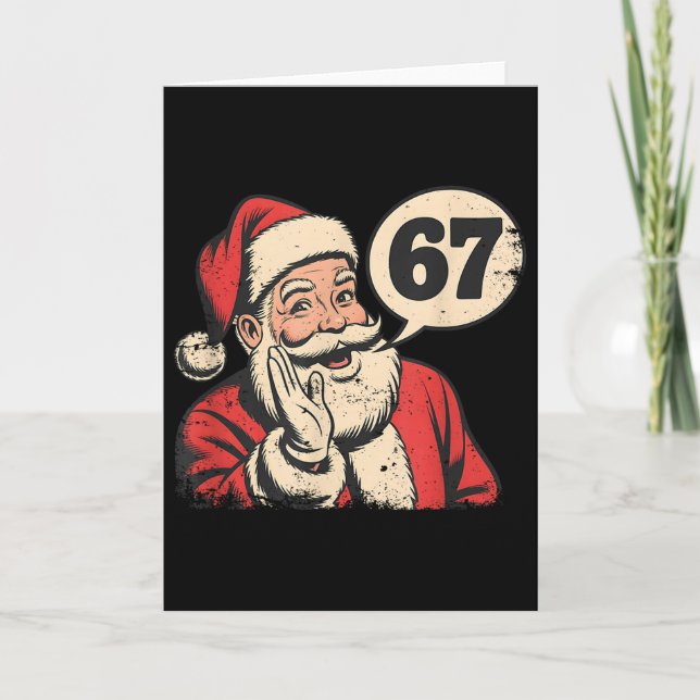 Carte Santa 67 Noël Six Sept Mème  (Devant)