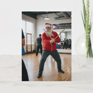 Carte Santa Arnis Eskrima Noël philippin