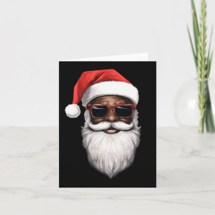 Carte Santa Claus Black Xmas Santa Afro African American