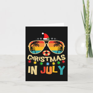 Carte Santa Claus Sungles Beach Noël En Juillet Hommes D