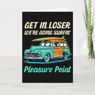 Carte Santa Cruz Pleasure Point Surf City Femmes Vintage