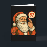 Carte Santa dit 6 7 Six Seven Gen Z Alpha Meme Argot Ch<br><div class="desc">Santa dit 6 7 Six Seven Gen Z Alpha Meme Argot Noël</div>