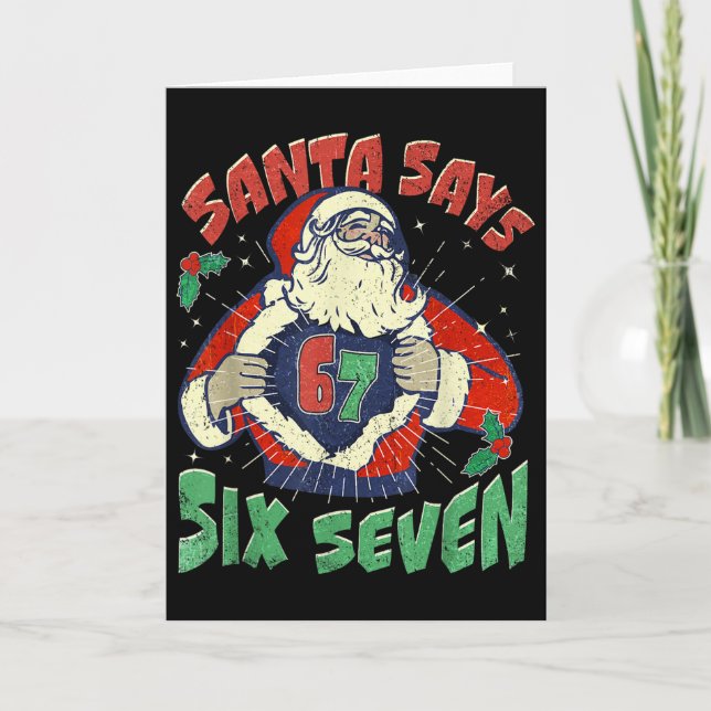 Carte Santa dit malade sept 67 Six Sept Meme Tendance P (Devant)