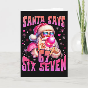 Carte Santa dit Six Sept 6 7 Mème Santa Rose Bulle Ch
