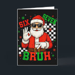 Carte Santa dit Six Seven 6 7 Génération Z Alpha Meme Br<br><div class="desc">Santa dit Six Seven 6 7 Génération Z Alpha Meme Bruh Noël</div>
