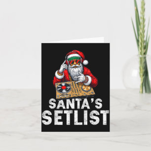 Carte Santa Dj Musicien Liste de morceaux de Santa House