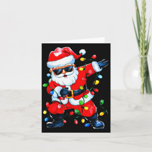 Carte Santa en dabant Lumière de Noël Filles Garçons Enf