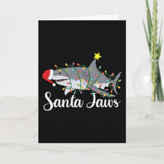 Carte Santa Jaws Noël