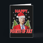 Carte Santa Joe Biden Joyeux 4 juillet drôle Noël joyeux<br><div class="desc">Santa Joe Biden Joyeux 4 juillet drôle Noël joyeux pour femmes hommes</div>