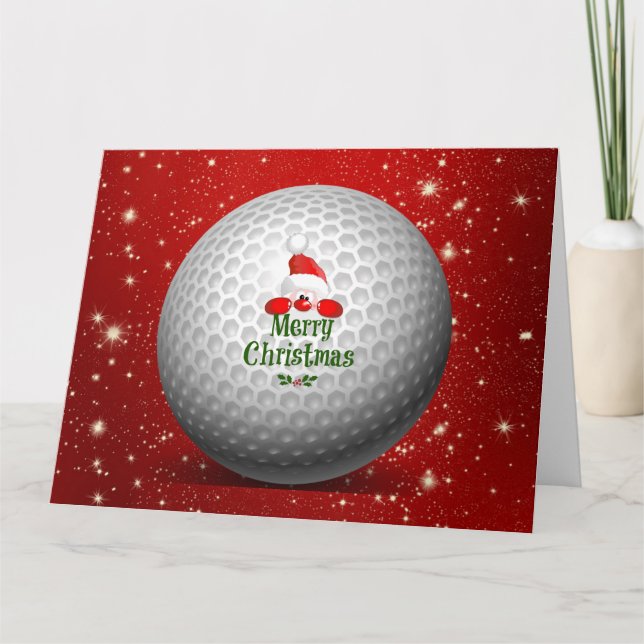 Carte Santa Loves Golf all year 'round (Devant)