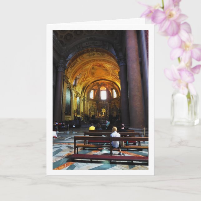 Carte Santa Maria degli Angeli Portrait, Roma, Italy (Orchidée)