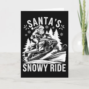 Carte Santa Motoneige Conduite Motoneige Noël
