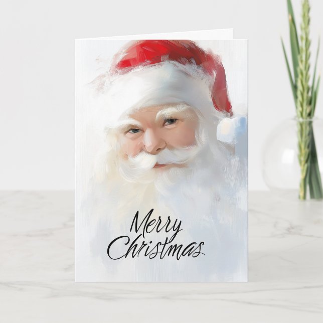 Carte Santa Noël lumineux (Devant)