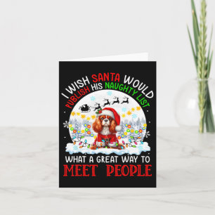 Carte Santa Publie la Liste des Méchants Cavalier King C