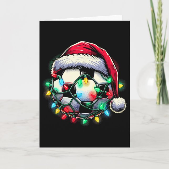 Carte Santa Soccer Ll Noël  (Devant)