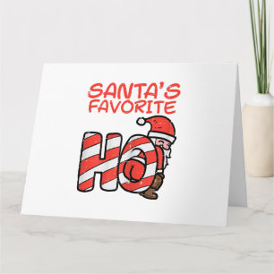 Carte Santas Favori Funny Naughty Noël Adulte Favori Noë