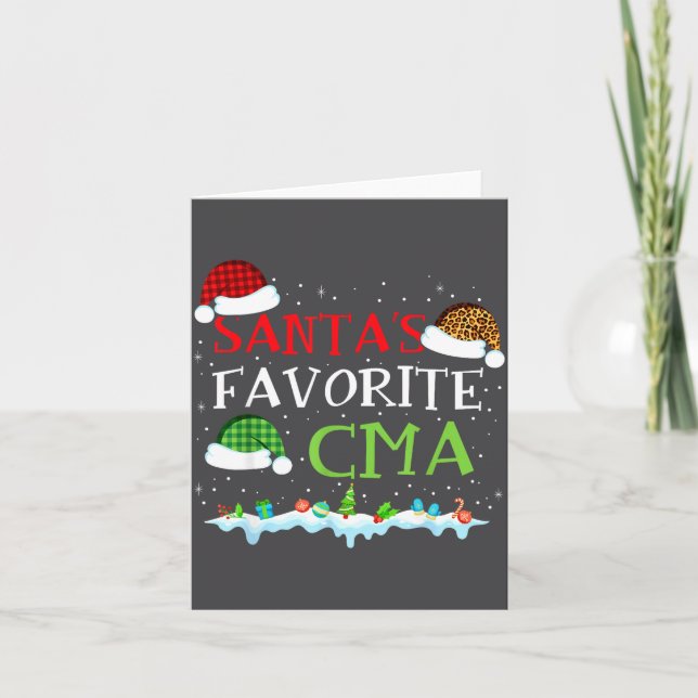 Carte Santa's Favorite Cma Fun Christmas Medical Istant  (Devant)