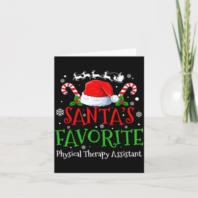 Carte Santa's Favorite Physical Therapy Istant Christmas (Devant)