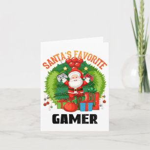 Carte Santas Joueur favori, Jouer ce Noël