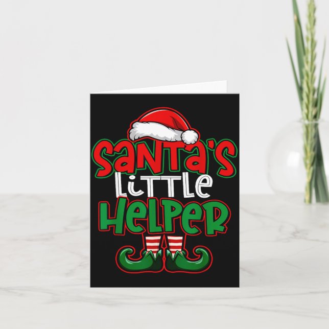 Carte Santa's Little Helper Espresso Martini Christmas T (Devant)