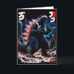 Carte Santazilla Japanese Monster Kaiju Dinosaur Christm<br><div class="desc">Santazilla Japanese Monster Kaiju Dinosaur Christmas</div>