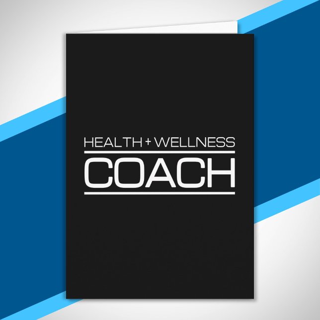 Carte Santé Bien-Être Entraîneur Fitness Entraîneur Pers (Créateur téléchargé)