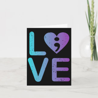 Carte Santé mentale Amour Prévention du suicide Anxiété