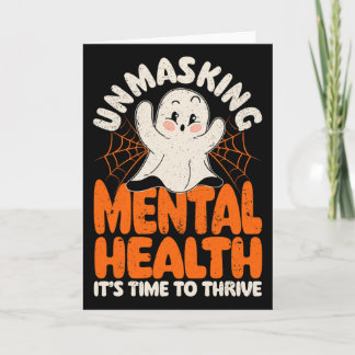 Carte Santé mentale Démasquer la santé mentale Halloween