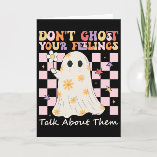 Carte Santé mentale Halloween Ne fantôme pas vos sentime