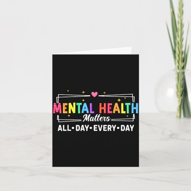 Carte Santé mentale tous les jours inspiration  (Devant)