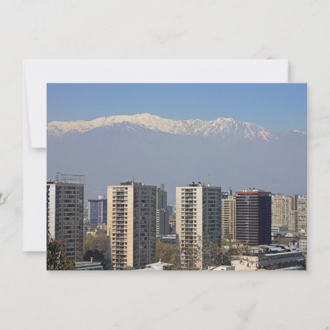 Carte Santiago, Chili (Devant)