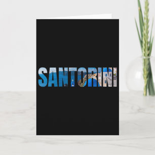 Carte Santorin île grecque mer Égée Grèce vacances