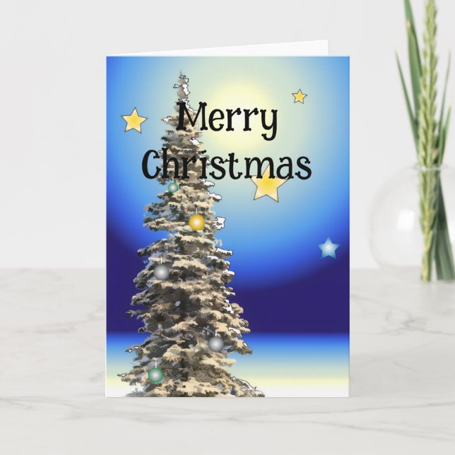 Carte Sapin de Noël (Devant)