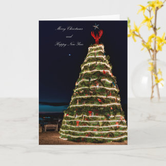 Carte Sapin de Noël aux casiers à homard de Rockland Mai