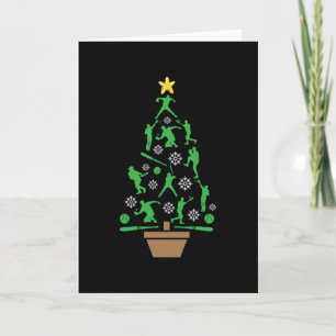 Carte Sapin de Noël de joueur de baseball