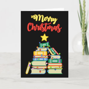 Carte Sapin de Noël Livresque II