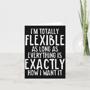 Carte Sarcasme flexible humour citation drôle sarcasique