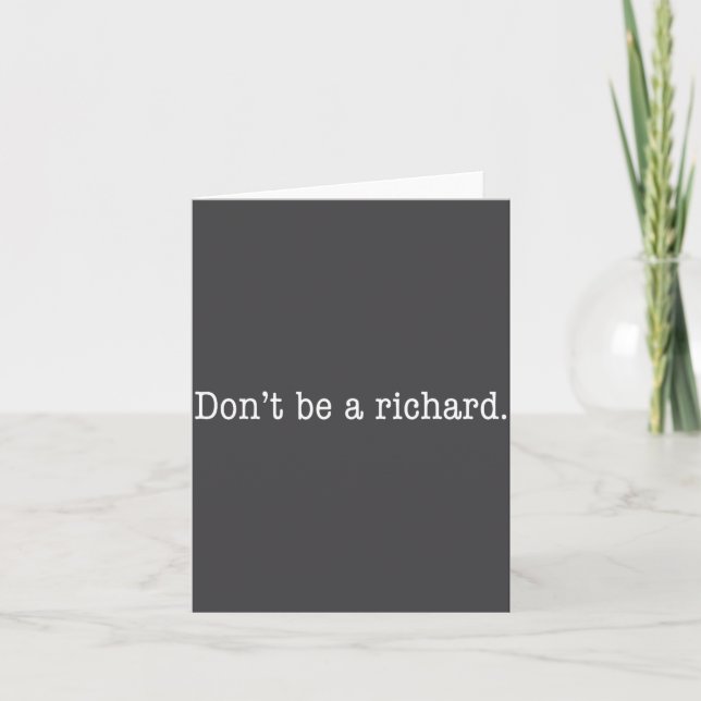 Carte Sarcastic Gift For Men Women - Adult Humor Dont Be (Devant)