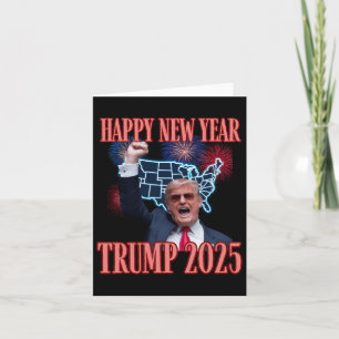 Carte Sarcastique Trump Bonne Année 2025 47e Président